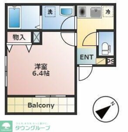 T-flat川越の物件間取画像